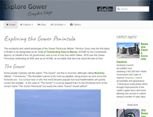 Tablet Screenshot of explore-gower.co.uk